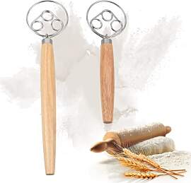 JUNJIEFU 2 Stück Dänischer Schneebesen,