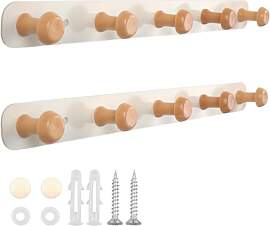 JUNJIEFU 2 Stück Kleiderhaken Wand,