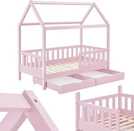 Juskys® Kinderbett Marli 80 x 160 cm mit