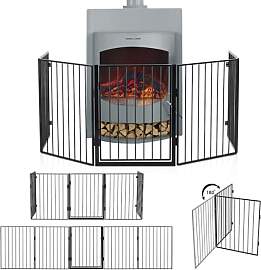 Juskys Metall Kaminschutzgitter 300 x 76 cm