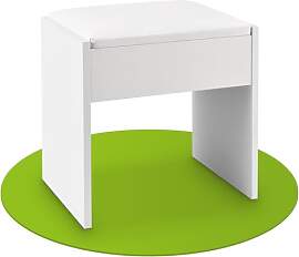 Juskys Schminktisch Hocker Melly, Sitzhocker aus
