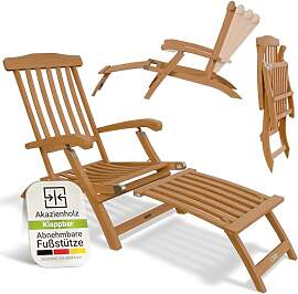 Juskys® Sonnenliege Evia - klappbar für Garten