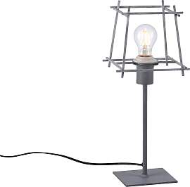 JUST LIGHT Tischleuchte "PELETTON", grau 