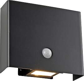 JUST LIGHT Wandleuchte "AMIN", schwarz,