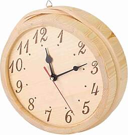Jwthee Saunauhr, 9,1 Zoll Holz-Saunauhr, tragbare
