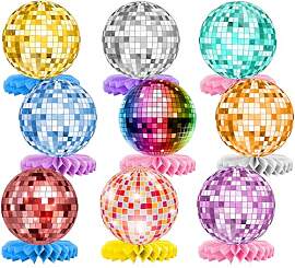 JWTRSVTY 9 PCS Disco Bienenwaben