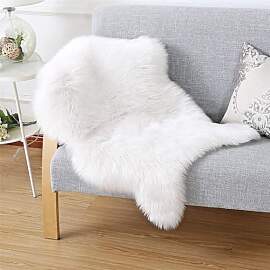 JXLOULAN Faux Lammfell Schaffell Flauschig Teppich 
