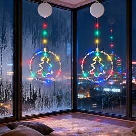 JYTGALX 2 Stück LED Weihnachtsbaum Lichterkette