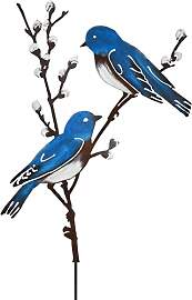 JYUECIAN Vogel Gartenstecker 58cm Hoch Metall