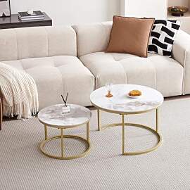 JZGORC Runder Couchtisch, Beistelltisch aus