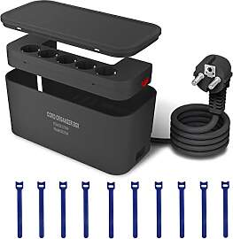 Kabelbox mit Steckdosenleiste USB C