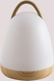 Kabellose Led-tischlampe Andrew Weiss - Natur -