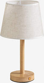 Kabellose Tischlampe Aus Holz Fernati Natürlich - 