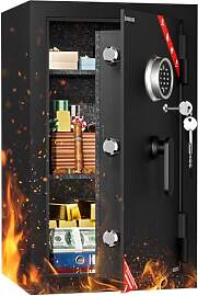 KABISAFE Feuersicherer Tresor 111,7L, Schwarzer