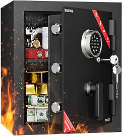 KABISAFE Feuersicherer Tresor 79,8L, Schwarzer
