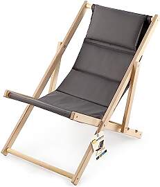 KADAX Liegestuhl, Strandstuhl aus Holz,