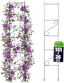 KADAX Rankgitter 150cm, Rankhilfe aus Stahl,