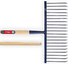 KADAX Rechen aus Stahldraht, breite Harke mit