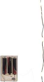 Kaemingk Batterie Micro LED Licht mit Silberdraht