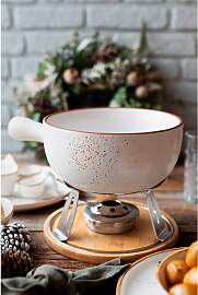 Käsefondue Set, Steinzeug Pintar