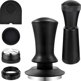 Kaffee Tamper 51mm Set, 6-teiliges Espresso Tamper 