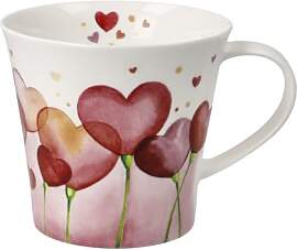 Kaffee- / Teetasse Fiore Love Colori
