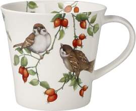 Kaffee- / Teetasse Mug Spatzen 0,35l Singvögel