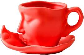 Kaffeebecher kaffee tassen set küssende