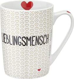 Kaffeebecher Lieblingsmensch Schwarz/Weiss