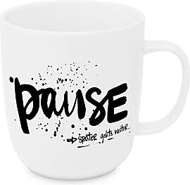 Kaffeebecher Pause aus Keramik ca. 400ml