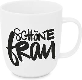 Kaffeebecher Schöne Frau aus Porzellan ca. 350ml