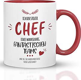 Kaffeebecher24 - Tasse mit Spruch Stolzer Chef