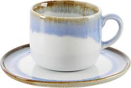 Kaffeeetasse mit Untertasse Saturn Blau ca. 230 ml