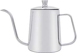 Kaffeekocher, 550 ml Edelstahl lange Kaffeekanne