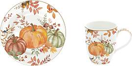 Kaffeeservice HARVEST Herbst 12tlg. mit Blättern