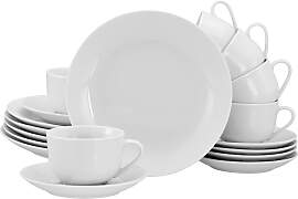 Kaffeeservice Luna Weiß, 18-teilig