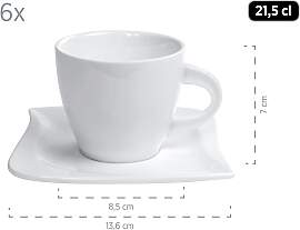 Kaffeeservice, Porzellan LA MUSICA