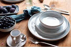 Kaffeeservice, Steinzeug TIEFER SEE