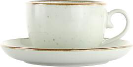Kaffeetasse mit Untertasse Capri Creme