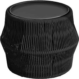 Kaffeetisch Chaco - 63cm rund, 49cm hoch schwarz