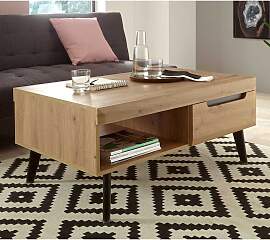 Kaffeetisch im Skandi Design Wildeichefarben