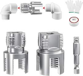 KAFUWELL Rohrgewindeschneider Set für PVC-Rohr,