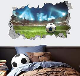 KAIRNE 3D fußball wandtattoo,Fußball
