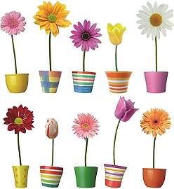KAIRNE Blumen Fenster Aufkleber,Blumen