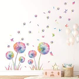KAIRNE Wandtattoo Pusteblume,Blumen Wandtattoo