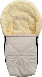 Kaiser Lammfellfußsack für Babyschalen EMMY beige