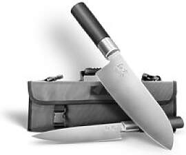 KAI Wasabi Black Messer-Set 2-tlg. mit Messertasche