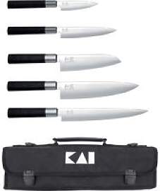 KAI Wasabi Black Messer-Set Europa - 5 Messer mit