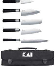 KAI Wasabi Black Messer-Set Japan - 5 Messer mit