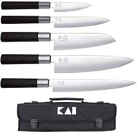 KAI Wasabi Black Messertasche bestückt -